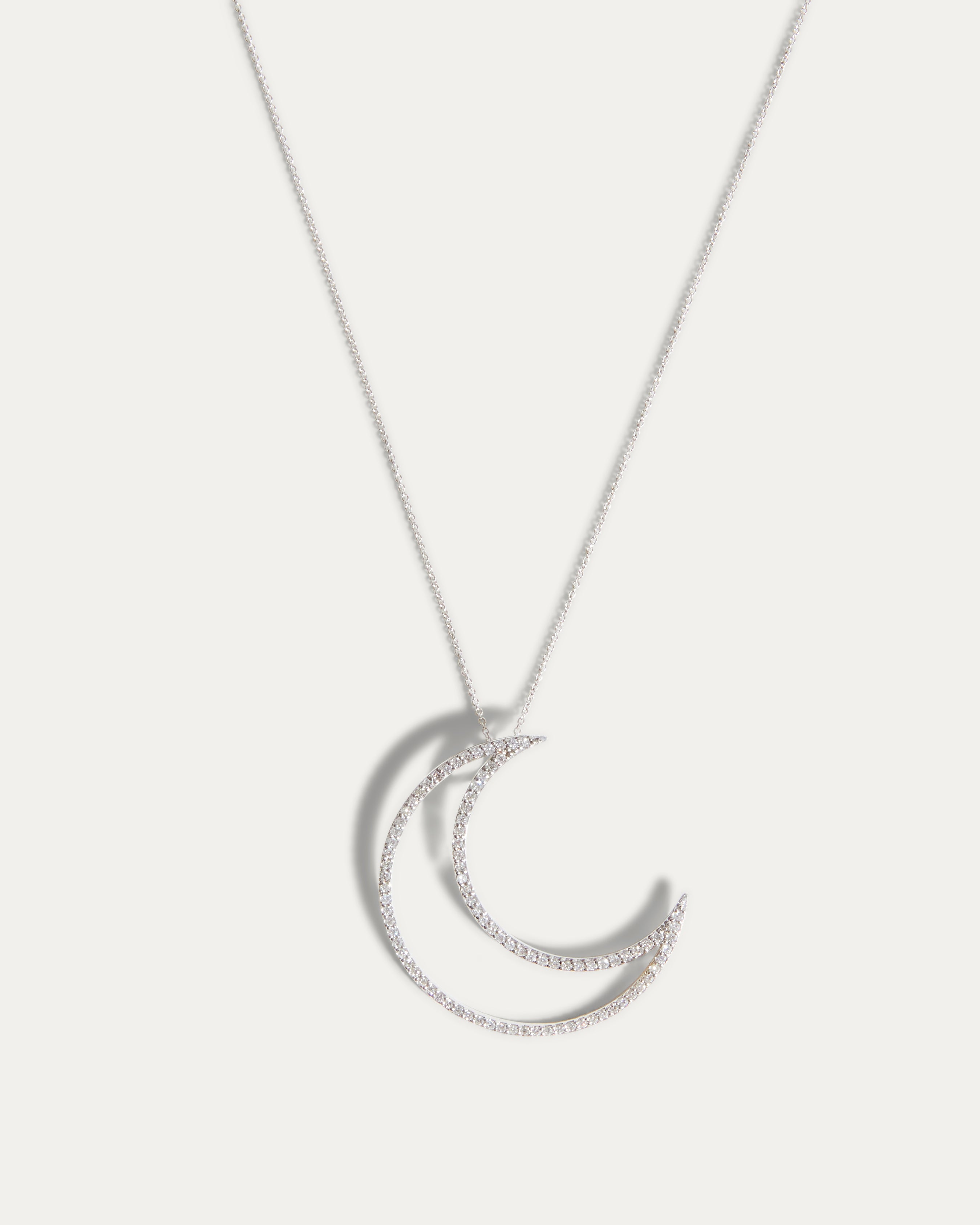 Tiffany & Co. Paloma Picasso Crescent Moon Necklace Silver 925 9.6inch 16